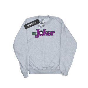 DC Comics Mens The Joker Text Logo Sweatshirt / Sports Grey
